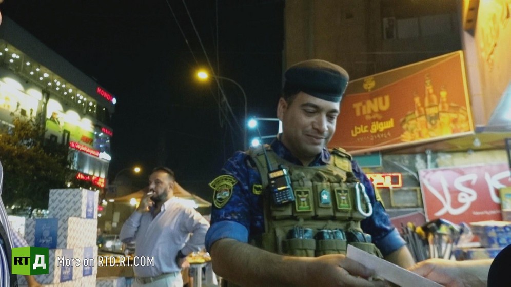 Violence by criminal gangs is still a major problem, so the police are everywhere in Baghdad, however most refuse to be filmed.