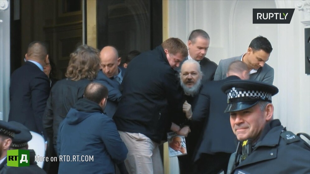 Julian Assange removal from the Ecuadorian embassy in London