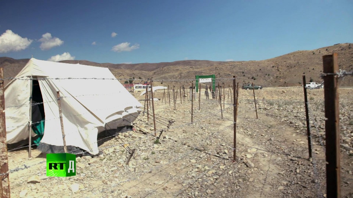 A tent at a resettlement camp in North Waziristan