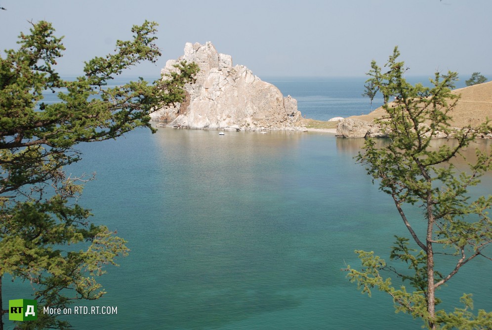 Lake Baikal on a sunny summer's day. Still taken from RTD documentary Spirit of Baikal.