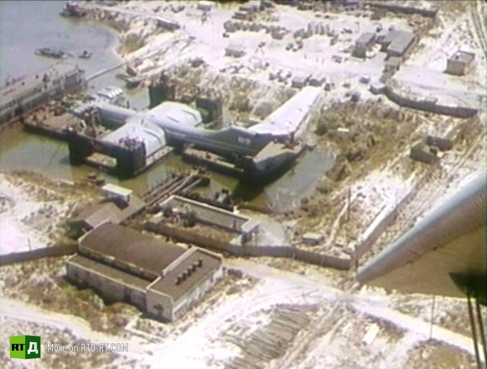 Test site of the first ekranoplan in Kaspiysk