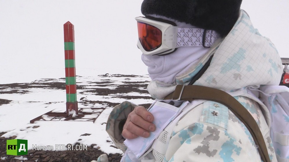 Russian Border Guard on Arctic Coast