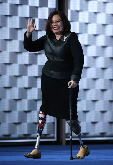 The war hero Senator Tammy Duckworth 