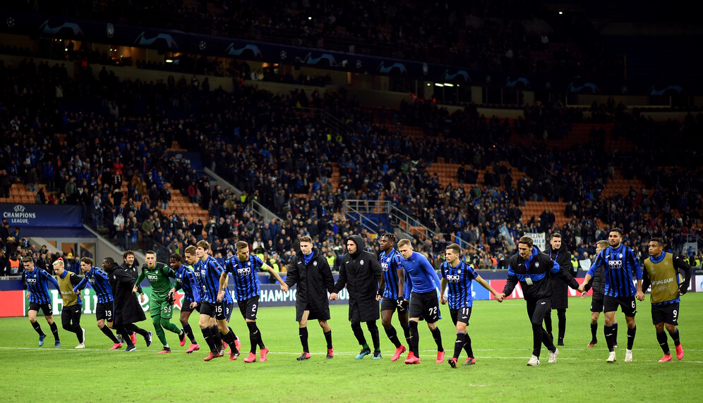 valencia atalanta soccer game amid the pandemic